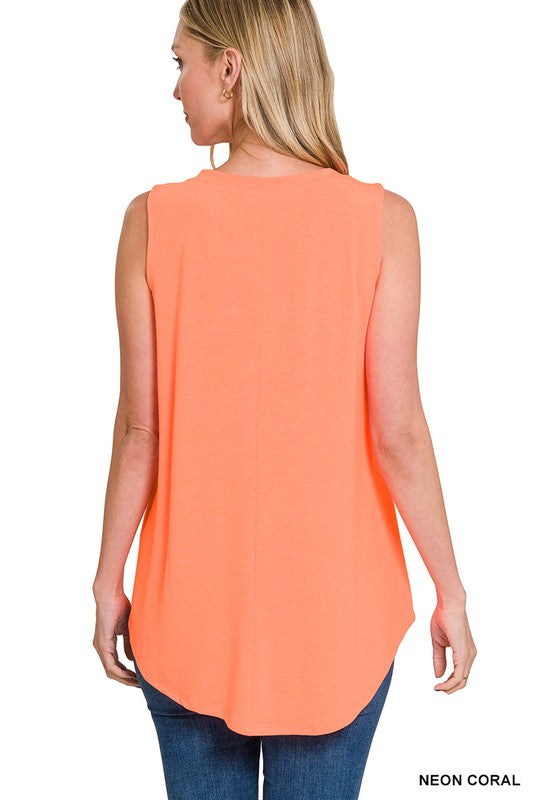 Tracy Neon Coral Tank