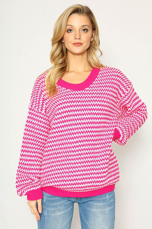 Eliza Pink Sweater