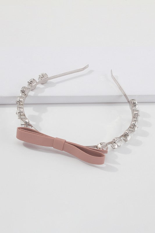 Heath Rhinestone Bow Headband
