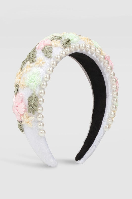 Leander Lace Floral Headband