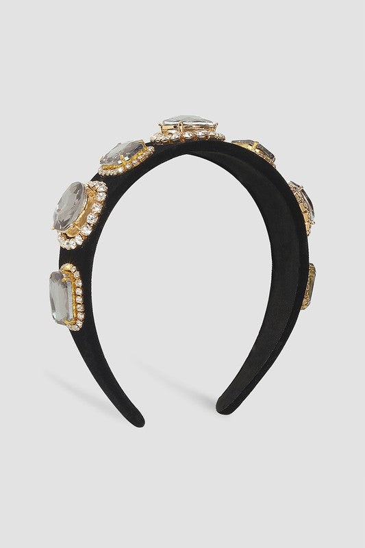 Sugarland Black Crystal Headband