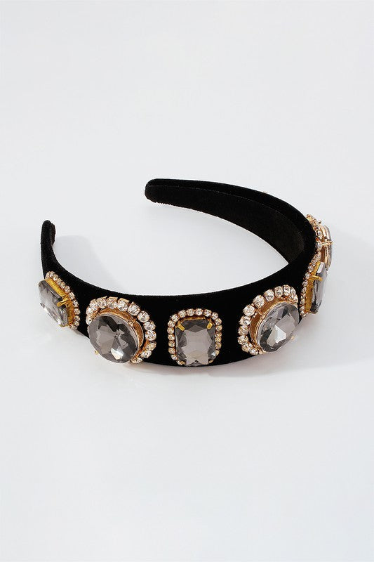 Sugarland Black Crystal Headband