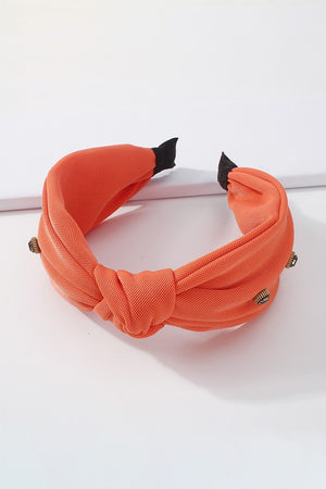 Round Rock Orange Bezel Headband
