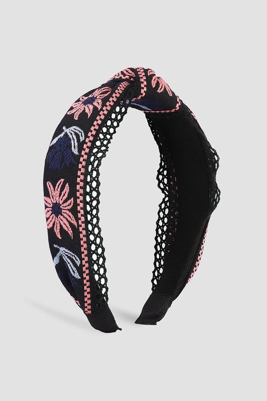 Plano Embroidered Headband