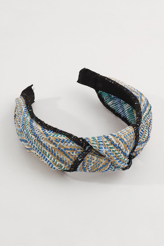 Temple Raffia Knotted Headband