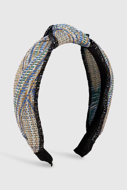 Temple Raffia Knotted Headband