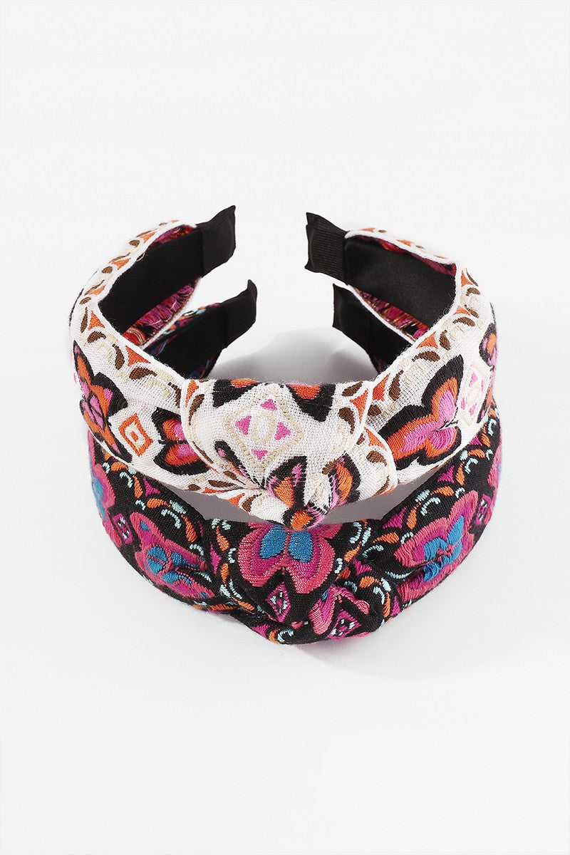 McAllen Butterfly Embroidered Headband