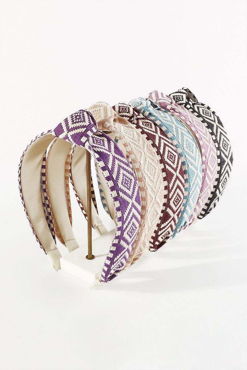 Killeen Geometric Embroidered Headband