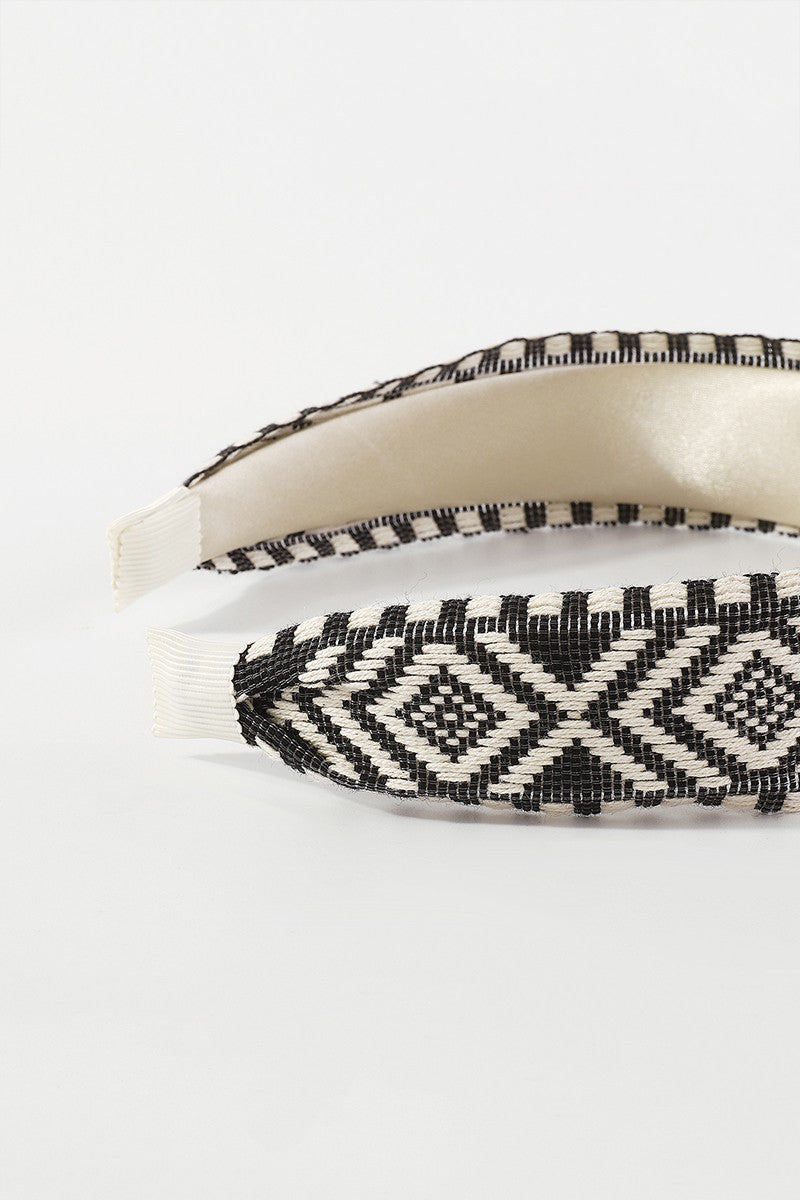 Killeen Geometric Embroidered Headband