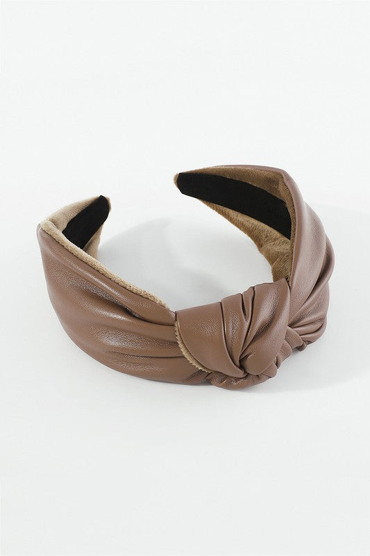 Sherman Vegan Leather Headband