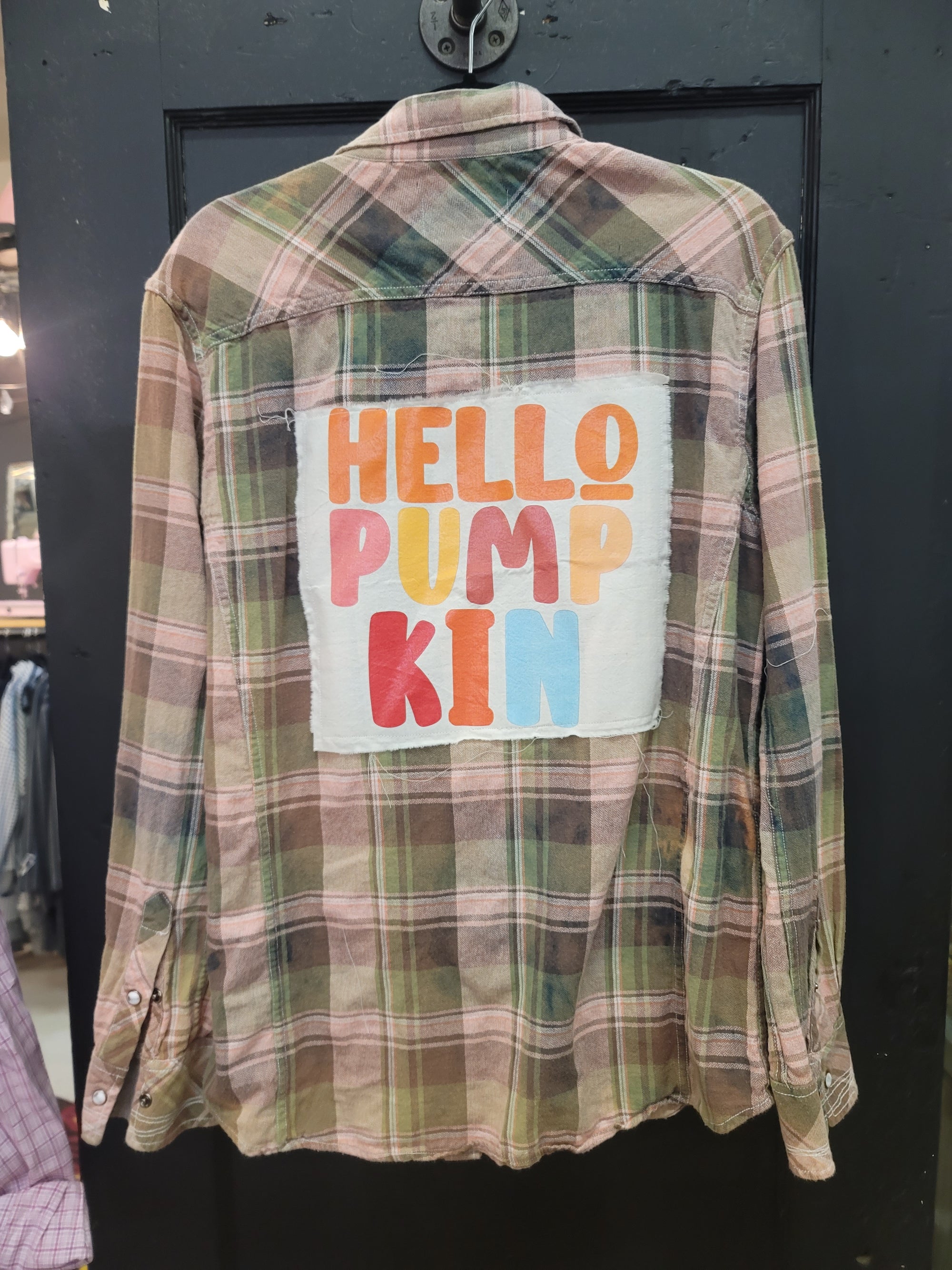 Hello Pumpkin Button Up