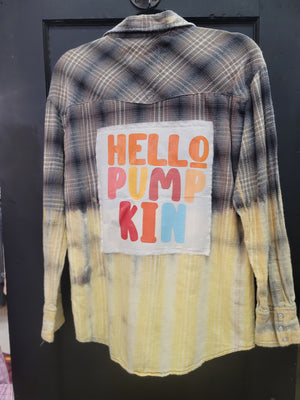Hello Pumpkin Button Up