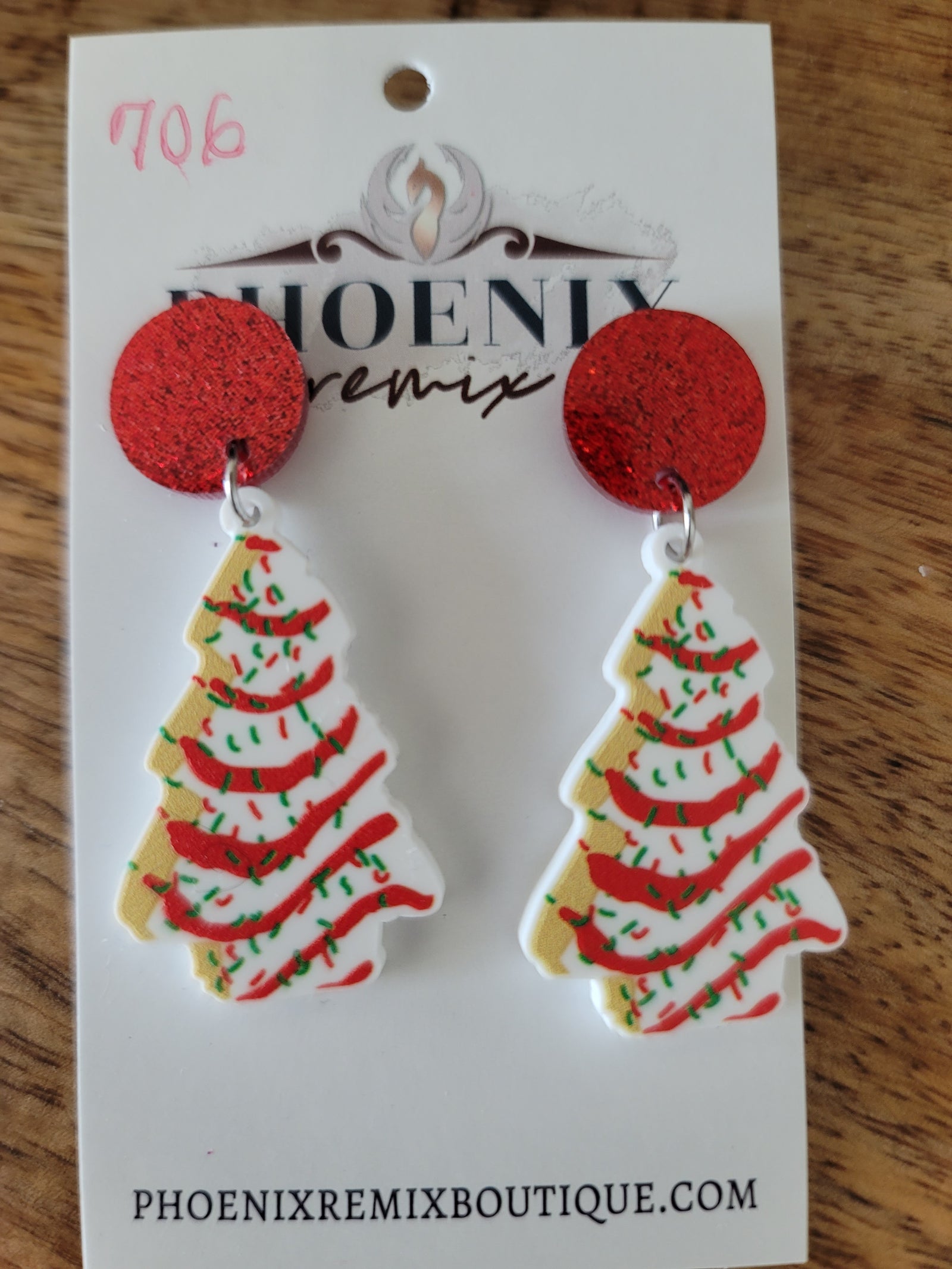Little Debbie Tree Earrings