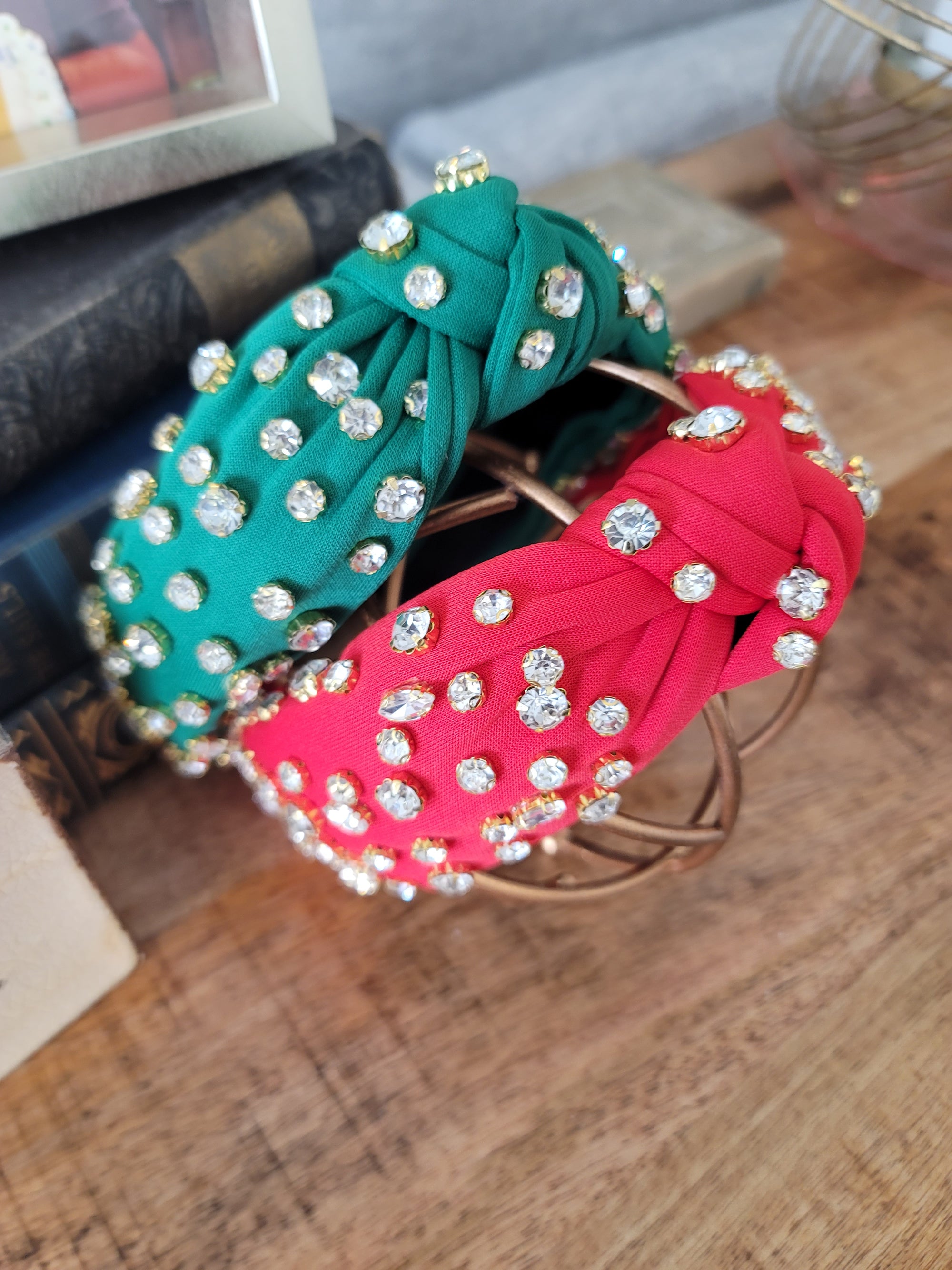Merit Green Rhinestone Headband