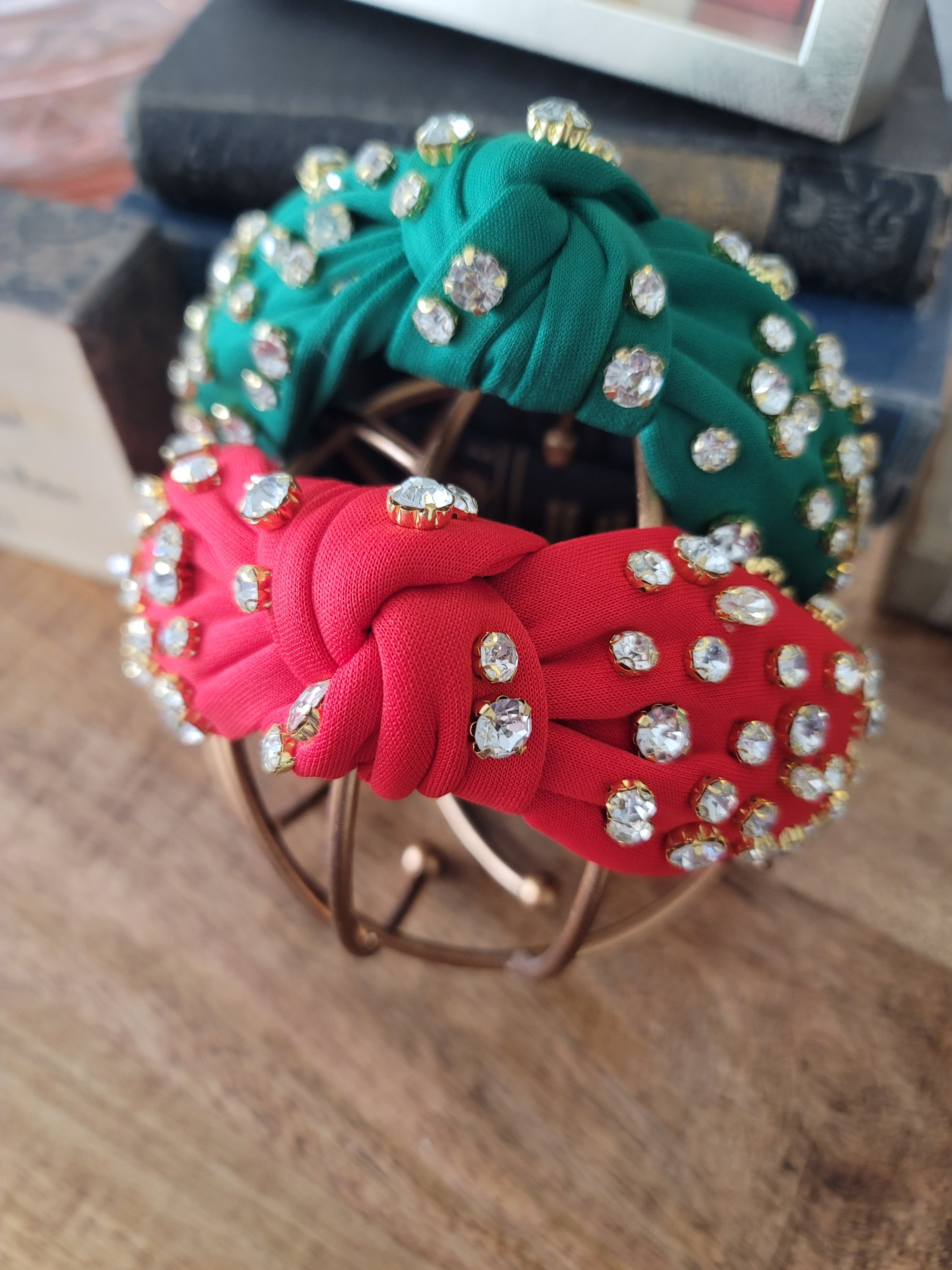 Merit Green Rhinestone Headband