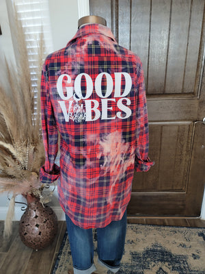 Good Vibes Button Up