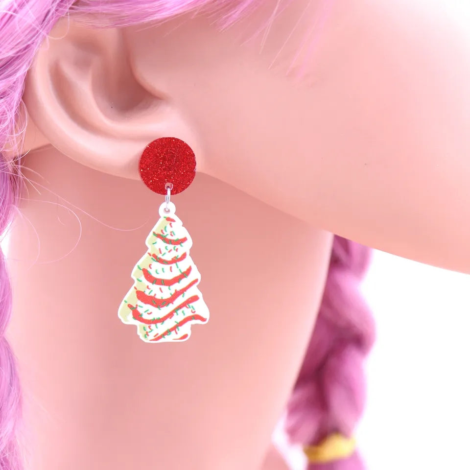 Little Debbie Tree Earrings