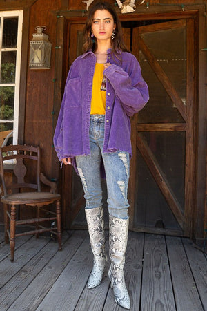 Nancy Royal Purple POL Jacket