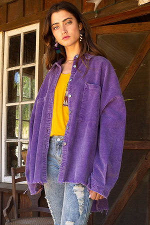 Nancy Royal Purple POL Jacket