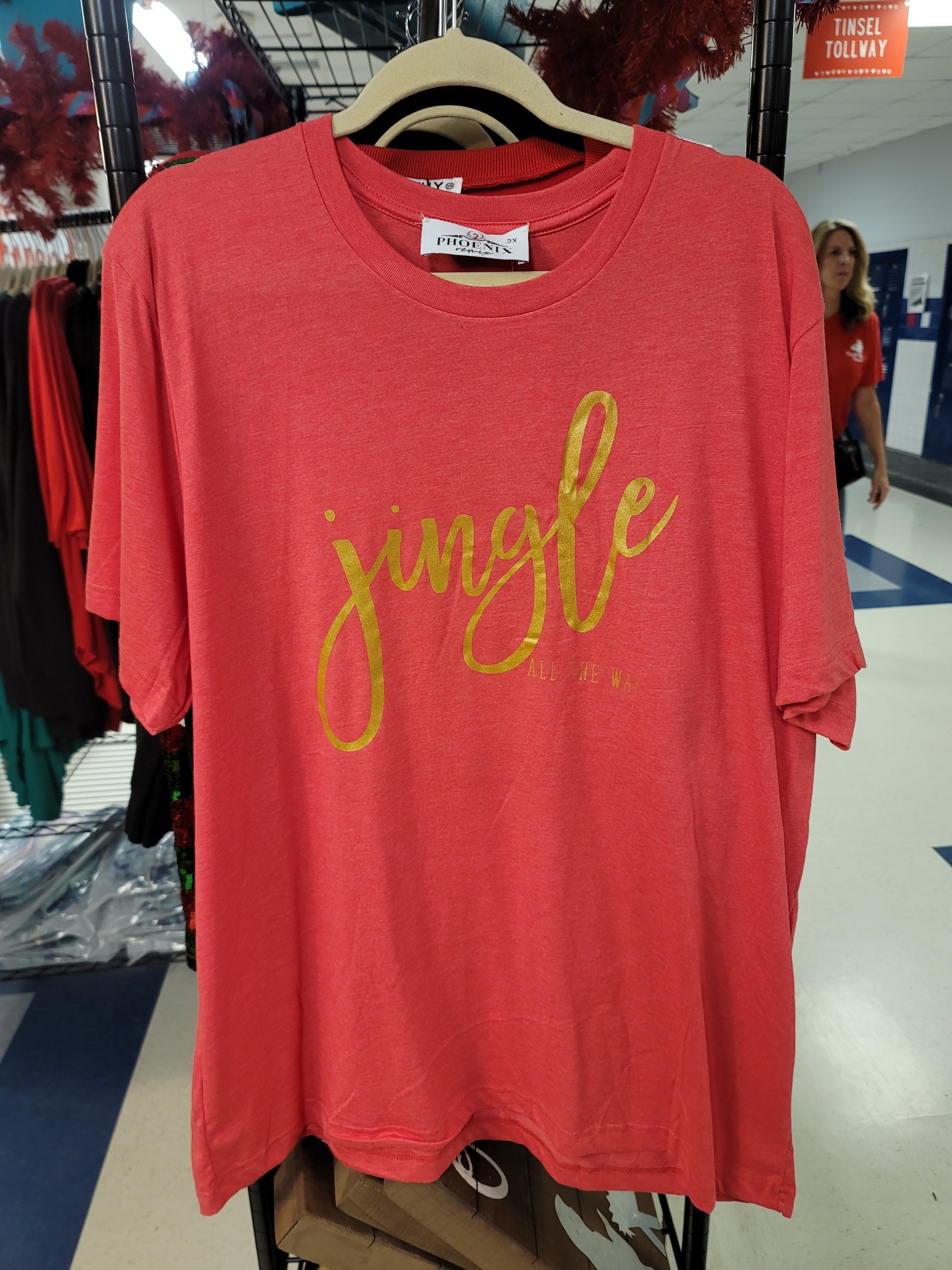 Jingle Gold Plus Red Tee