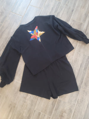 Star French Terry Short Set